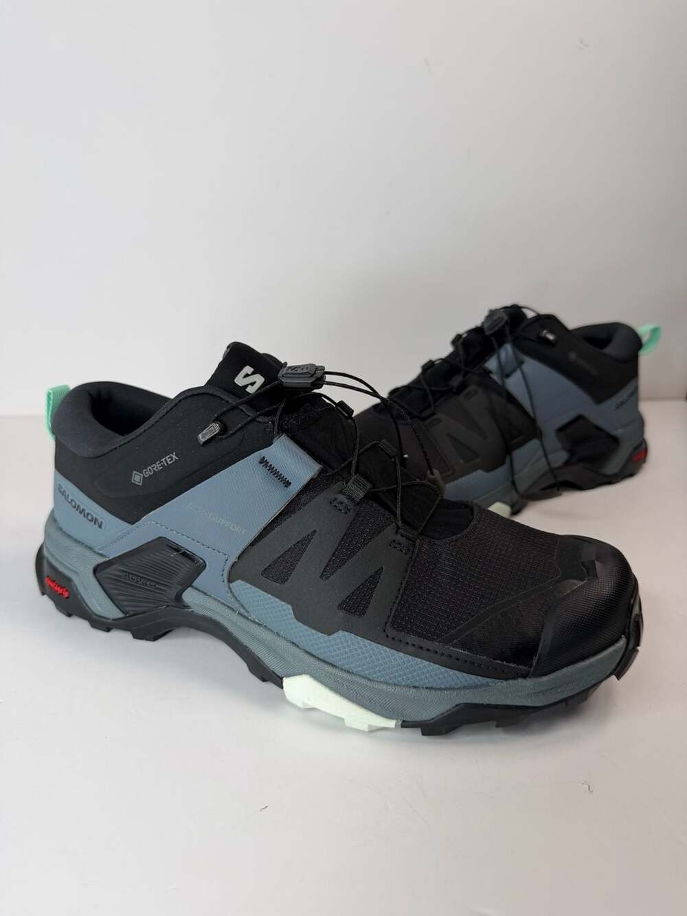 Salomon X Ultra 4 GTX W Black Stormy Weather Hiking Shoes Men’s Size 10